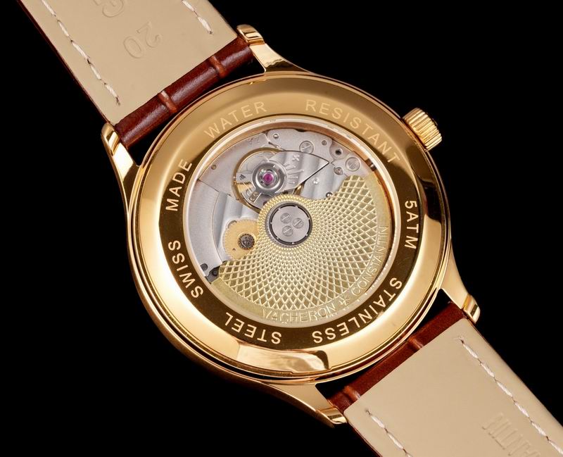 Vacheron Constantin Chronomètre Royal Automatic Champagne Dial Brown Leather Watch 40mm