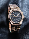Vacheron Constantin Overseas Dual Time Black Dial Automatic Watch 42mm