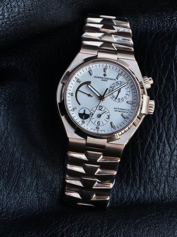 Vacheron Constantin Overseas Dual Time Stainless Steel Silver Dial Automatic Watch 42mm
