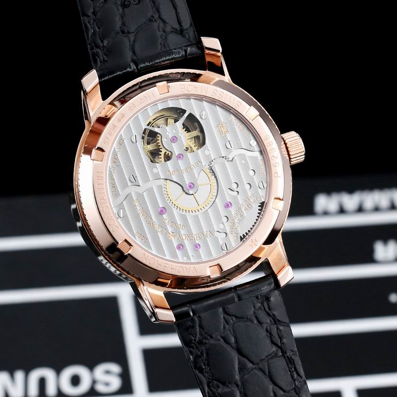 Vacheron Constantin Traditionnelle 14-Day Tourbillon Black Dial Diamond Watch 44mm
