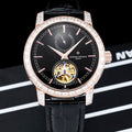 Vacheron Constantin Traditionnelle 14-Day Tourbillon Black Dial Diamond Watch 44mm