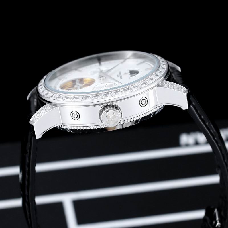 Vacheron Constantin Malte Tourbillon Perpetual Calendar High Jewellery Diamond Set White Gold Watch 44mm