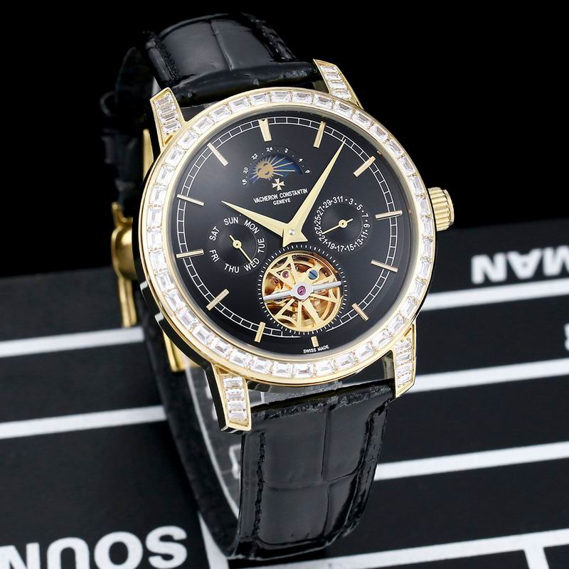 Vacheron Constantin Malte Tourbillon Perpetual Calendar High Jewellery Diamond Set White Gold Watch 44mm