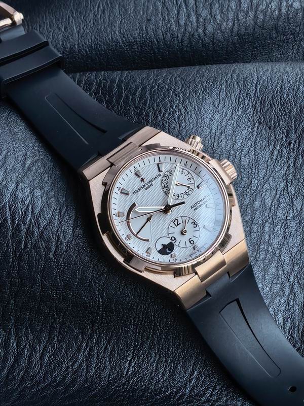 Vacheron Constantin Overseas Dual Time White Dial Automatic Watch 42mm