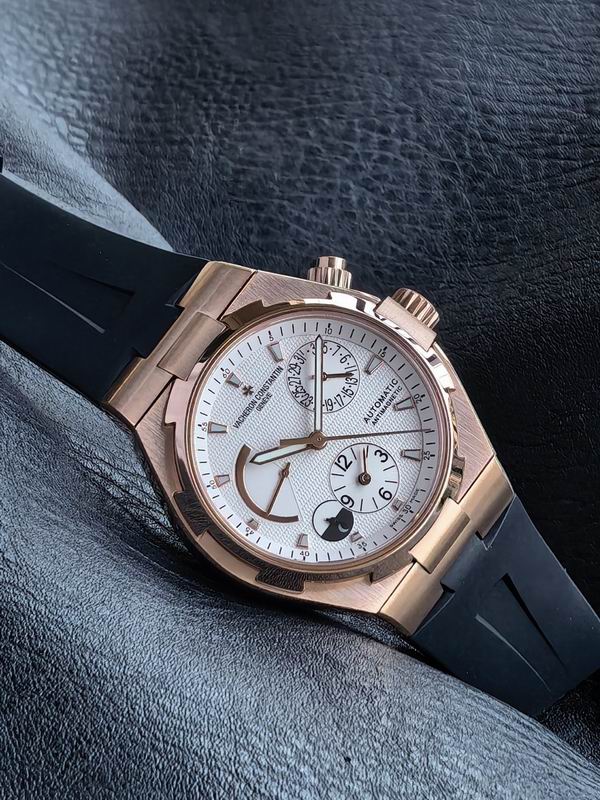 Vacheron Constantin Overseas Dual Time White Dial Automatic Watch 42mm