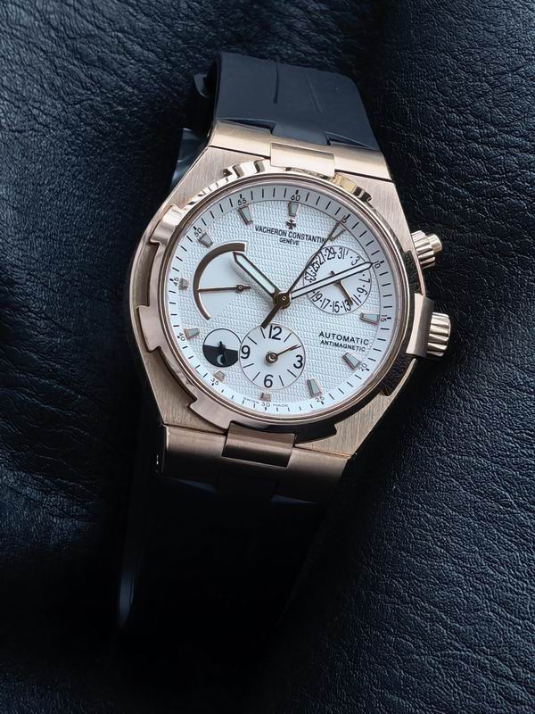Vacheron Constantin Overseas Dual Time White Dial Automatic Watch 42mm
