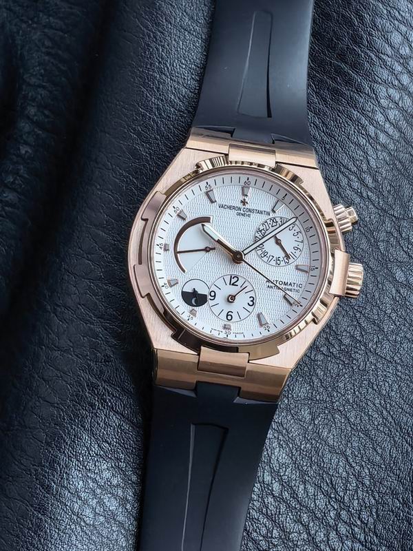 Vacheron Constantin Overseas Dual Time White Dial Automatic Watch 42mm