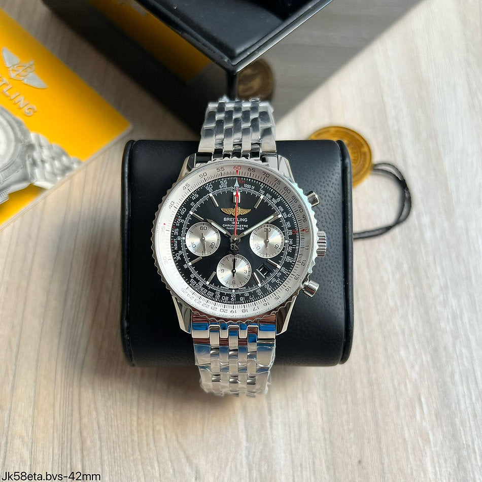 Breitling Breitling Navitimer Chronograph Silver/Black 42 mm