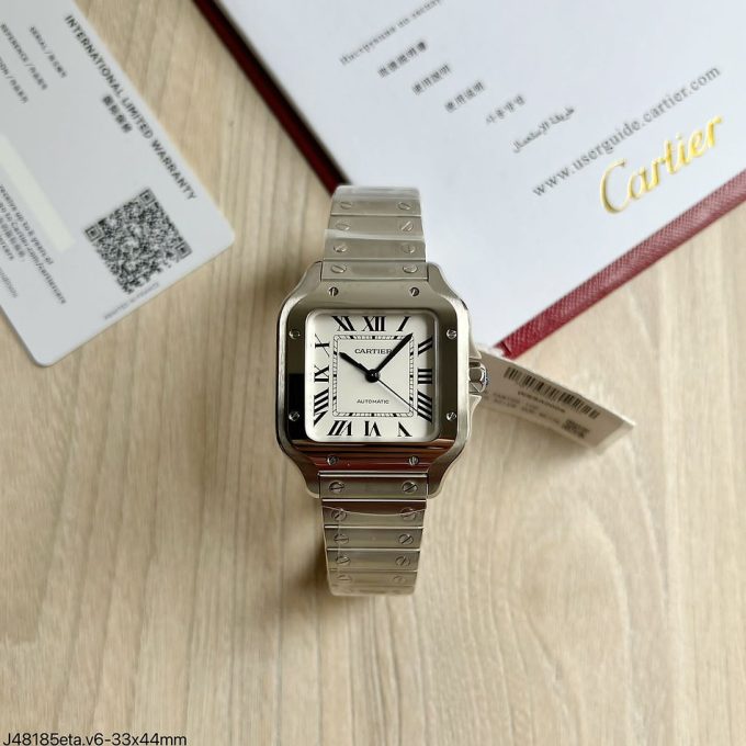 Cartier Santos de Cartier White 35 mm