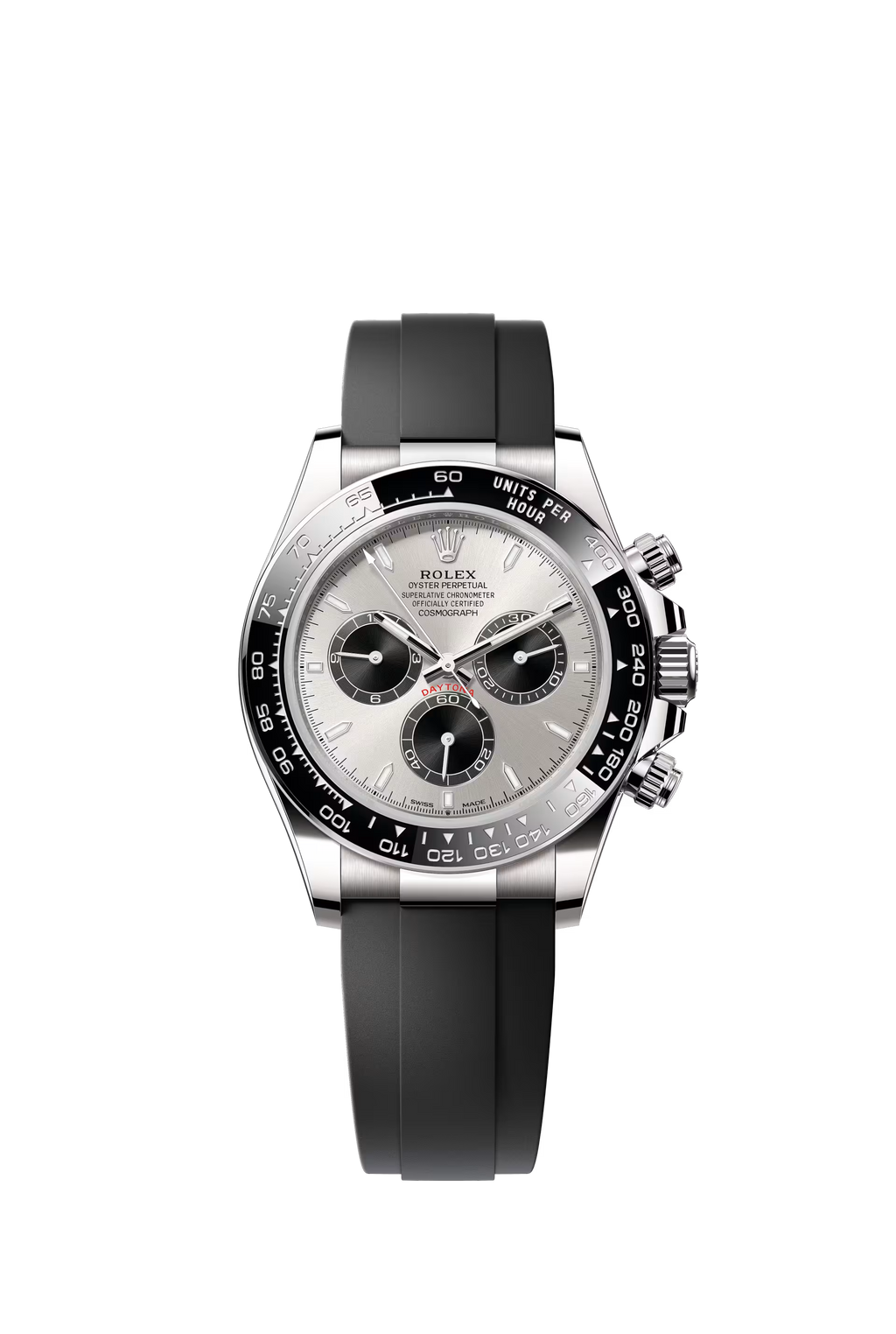 Rolex Oyster Perpetual Cosmograph Daytona White Gold Black Diamond Dial 40 mm
