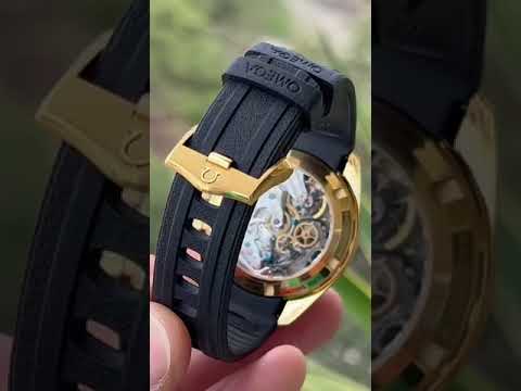 Omega Speedmaster Moonwatch Gold Black Rubber 42mm
