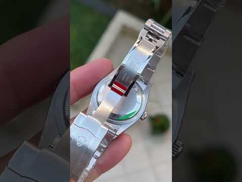 Rolex Oyster Perpetual Red Stainless Steel 36 mm