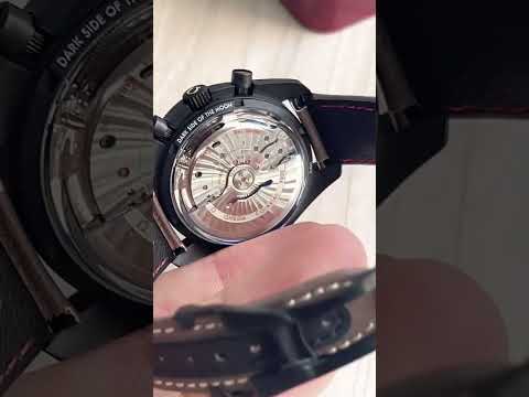 Omega Speedmaster Date 44 mm Black Brown Leather