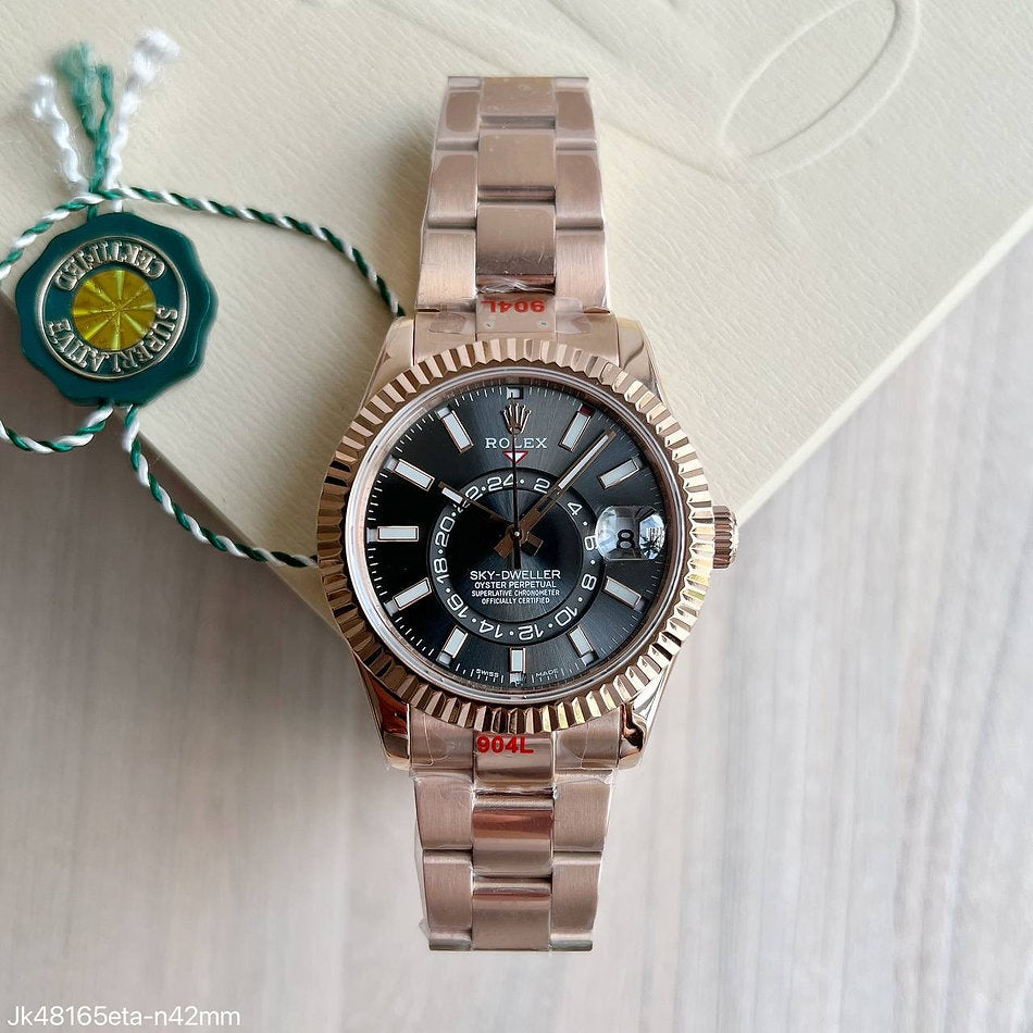 Rolex Sky-Dweller Rose Gold Gray Dial 42 mm