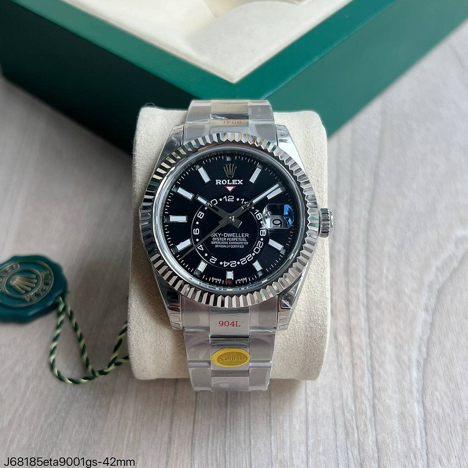 Rolex Sky-Dweller Black Stainless Steel 42 mm
