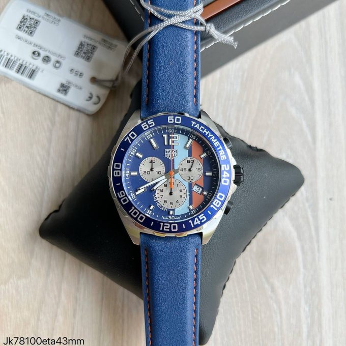 TAG Heuer Formula 1 Chronograph Blue Leather 43 mm
